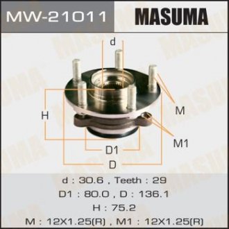 Ступиця колеса MASUMA MW21011