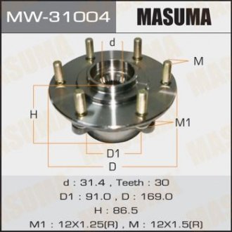 Маточина колеса (MW-31004) MASUMA MW31004