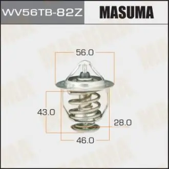 Термостат Lexus/Toyota 1.4, 1.6, 1.8, 2.4 (-09) 3.5 (-17) MASUMA WV56TB82Z