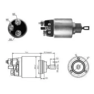 MEATDORIA DB Втягуюче реле стартера 124 T-Model 300 TE 4-matic -93, S-CLASS (W126) 260 SE (126.020) -91 MEAT&DORIA 46061