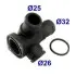 Фланець системи охолодження Audi A4/A6 1.9-2.5 TDI 94-05/ VW Passat 1.9-2.5TDI 96-00 MEAT&DORIA 93106 (фото 1)