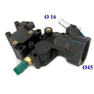 Корпус термостата Citroen Berlingo/Peugeot Partner 1.1-1.6i 96- (+ датчик) MEAT&DORIA 93139