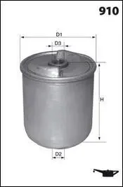Фільтр оливи (аналогWL7441/OZ6D) MECAFILTER EHC8400