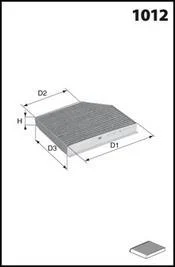 Фільтр салону MECAFILTER EKR7331