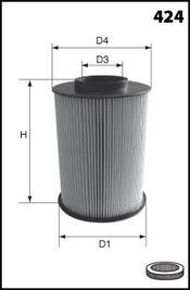 Фільтр повітря (аналогWA9567/LX1780/3) MECAFILTER EL9250
