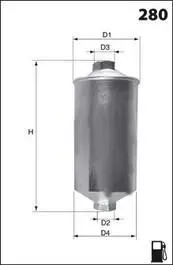 Фильтр топлива (аналог WF8030/KL10) MECAFILTER ELE3571