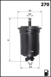 Фильтр топлива (аналог WF8081/KL113) MECAFILTER ELE3586