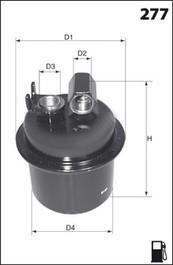 Фильтр топлива (аналог WF8075/) MECAFILTER ELE6023