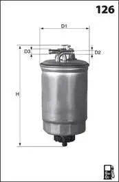 Фильтр топлива (аналог WF8045/KL180) MECAFILTER ELG5210