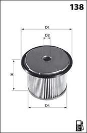 Фильтр топлива (аналог WF8021/KX63/1) MECAFILTER ELG5218