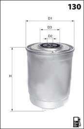 Фильтр топлива (аналог WF8053/KC109) MECAFILTER ELG5243