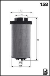 Фильтр топлива (аналог95042E/KX191/1D) MECAFILTER ELG5551