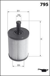 Фильтр масла (аналог WL7296/OX188D) MECAFILTER ELH4307