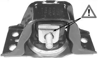 Подушка ДВЗ права Renault Clio III, Modus (04-) Metalcaucho 05144