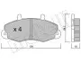 Колодки тормозные (передние) Ford Transit 85-00/Transit Tourneo 94-00 14&quot; Metelli 22-0194-0 (фото 2)
