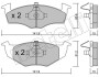 Колодки тормозные (передние) Seat Cordoba/Ibiza II 93-02/VW Golf III 91-99/Polo 95-02 Metelli 22-0206-2 (фото 2)