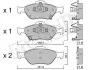 Колодки тормозные (передние) Toyota Yaris 1.0-1.4 05- Metelli 22-0316-1 (фото 1)