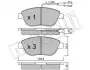 Колодки тормозные (передние) Fiat Doblo 01-/Opel Combo 1.3-2.0CDTI 12-(с датчиком) Metelli 22-0322-0 (фото 1)
