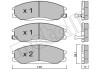 Колодки тормозные (передние) Hyundai Santa Fe/Trajet 00-12/Ssangyong Actyon/Kyron 05-/Rexton 02- Metelli 22-0364-0 (фото 1)