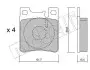 Комплект тормозных колодок (дисковых) Metelli 22-0567-0 (фото 7)