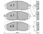 Колодки гальмівні (передні) Nissan Navara/Pick Up 2.4i/2.5 TD 98- (Akebono) Metelli 22-0611-0 (фото 1)