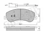 Колодки тормозные (передние) Ford Transit 06-14/Transit Connect 06-13 (RWD) (+датчики) Metelli 22-0680-0 (фото 8)