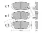 Колодки гальмівні (передні) Opel Insignia A 08-17/Chevrolet Malibu 12-/Bentley Flying Spur 13- Metelli 22-0841-0 (фото 1)