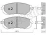Колодки тормозные (передние) Nissan Juke/Pulsar/Tiida 07- Metelli 22-0876-1 (фото 1)