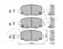 Тормозные колодки (задние) Fiat 500/Jeep Compass/Renegade 14- Metelli 22-1002-1 (фото 1)