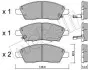 Колодки тормозные (передние) Nissan Note 1.2/1.5 dCi/1.6/1.8 07- Metelli 22-1079-0 (фото 1)