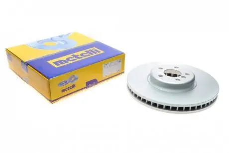 Диск тормозной (передний) BMW 5 (G30/F90)/7 (G11/G12) 15- (348x36) (L) Metelli 23-1867C
