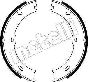 Колодки ручника MB Sprinter/VW Crafter 06- (180x25) Metelli 53-0246