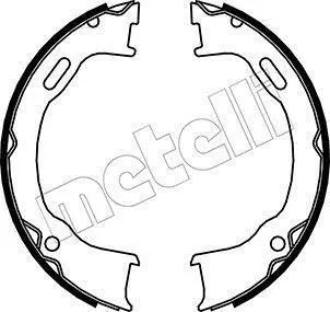 Колодки ручника Jeep Cherokee/Wrangler 01-08 (184x31) Metelli 53-0364