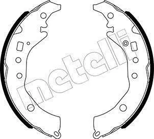 Колодки ручника Subaru Trezia 11-/Toyota Corolla/Yaris 07-17 (228.6x37) Metelli 53-0517