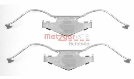 Монтажний к-кт гальмівних колодок. METZGER 109-1297