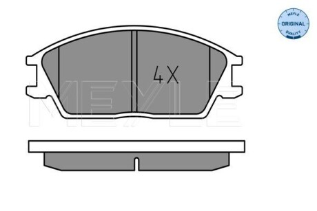 Колодки тормозные (передние) Hyundai Accent I/II 89-06/Getz 02-11 (Akebono) MEYLE 025 210 1214