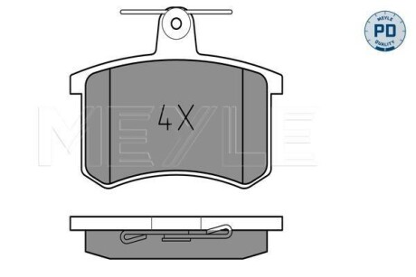 Колодки гальмівні (задні) Audi A4 -00/A6 -97 MEYLE 025 211 4416/PD