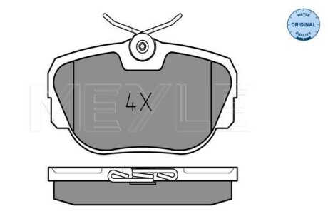 Колодки тормозные (передние) BMW 3 (E30)/Z1 1.6-2.7 82-94 MEYLE 025 211 7317