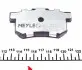 Комплект тормозных колодок из 4 шт. дисков MEYLE 025 217 1914/PD (фото 4)