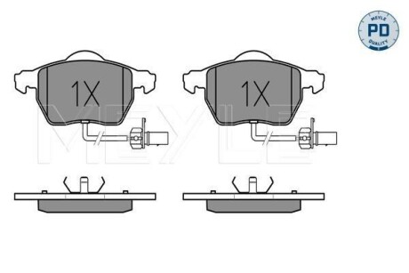 Колодки тормозные (передние) Audi A4/A6/VW Passat 95- MEYLE 025 230 1820/PD