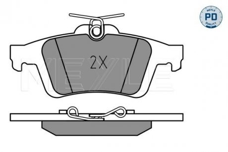 Колодки гальмівні (задні) Ford Connect/Focus II 02- MEYLE 025 241 3717/PD