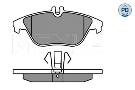 Колодки тормозные (задние) MB C-class (W204/C204)/E-class (C207/A207) 1.6-5.5 07- (Ate) MEYLE 025 242 5317/PD