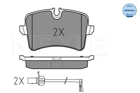 Колодки гальмівні (задні) Audi A4/A5/A6/A7/A8/Porsche Macan 09- MEYLE 025 246 0617/W