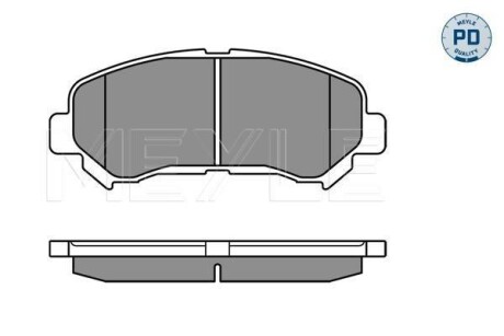 Колодки гальмівні (передні) Nissan Qashqai/X-Trail 07- (Akebono) MEYLE 025 246 3217/PD (фото 1)