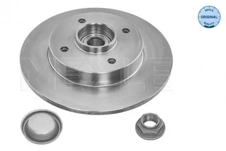 Диск тормозной (задний) Citroen C4/Peugeot 307 05- (249x9) (+ABS) (с подшипником) MEYLE 11-15 523 4101