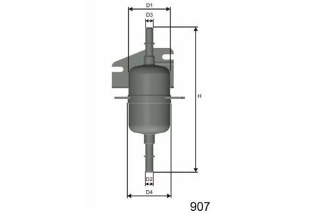 Фильтр топливный FIAT PALIO (178BX) 96-,PALIO Weekend (178DX) 96-,SEICENTO (187) 98-10,SI MISFAT E105