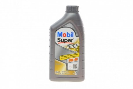 Масло моторное SUPER 3000 Diesel 5W-40 API CF (Канистр 1л) MOBIL 152573