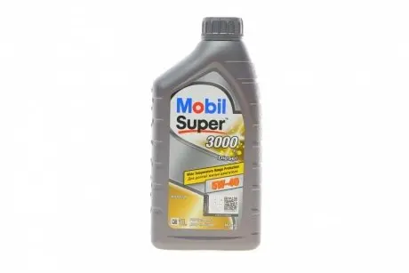 Олива моторна SUPER 3000 Diesel 5W-40 API CF (Каністр 1л) MOBIL 152573