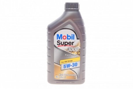 Масло 5W30 Super 3000 Formula V (1л) (MB229.51/229.31/VW504 00/507 00/BMW Longlife-04/Porsche C30) MOBIL 153454