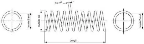VOLVO пружина підвіски задн. S40 -12 MONROE SP3562